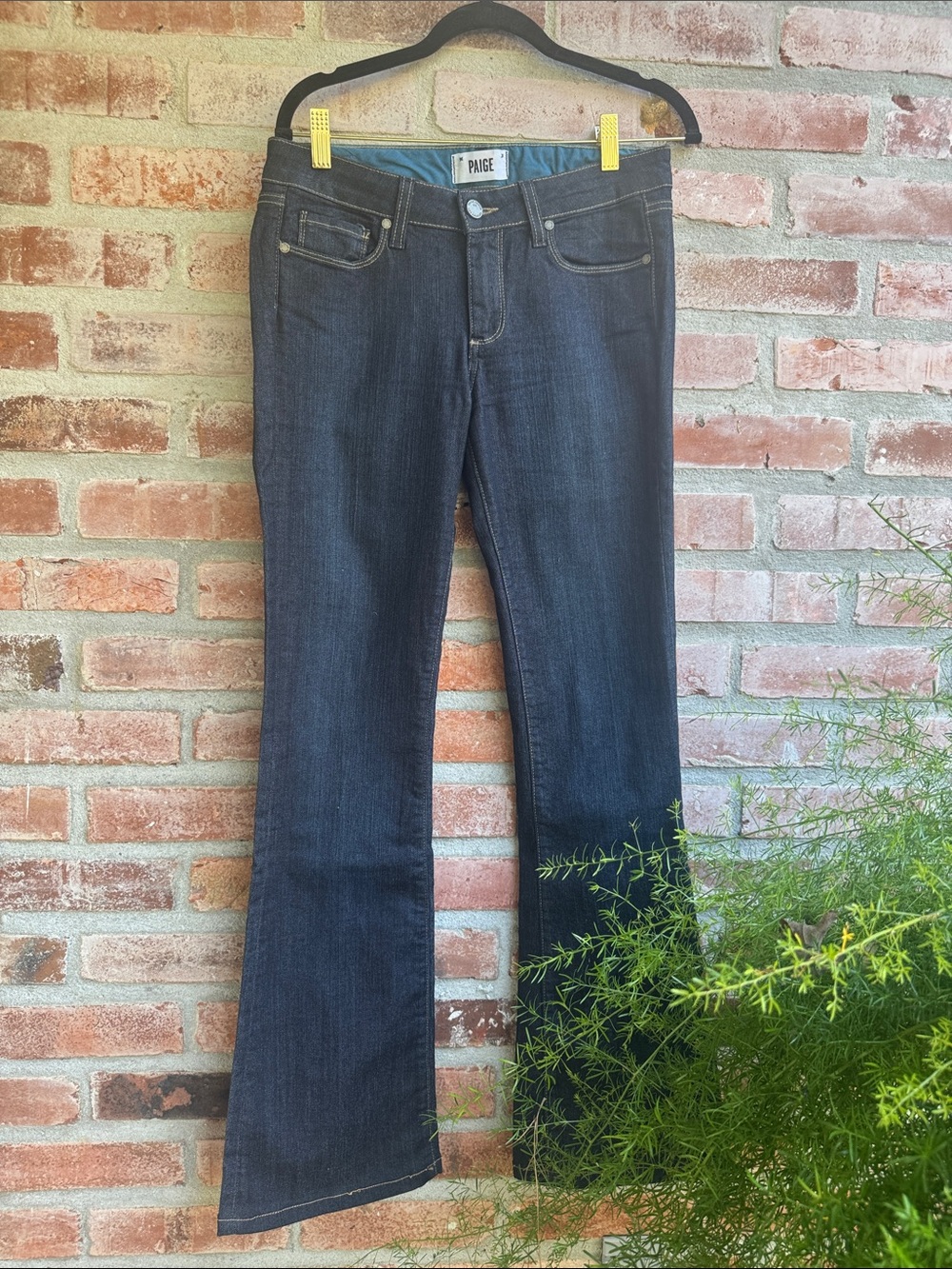 PAIGE Dark Indigo Flare Jeans